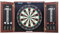 VEVOR Dartboard- und Schrankset, Home Dart Board Center in offizieller Größe, versteckbarer Dartschrank mit Stahlspitzen & mit LED-Licht & einfacher Montage, komplett mit sämtlichem Zubehör