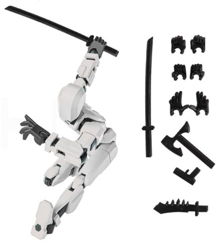 QEDBOJE 1 PCS Action Figure, Neuer Bereits Montiert Figure, 4 Waffen 6 Händen, 3D Printed Multi-Jointed Movable