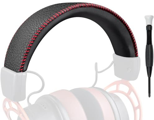 SOULWIT Ersatz Kopfband Stirnband Abdeckung Überzug Hülle für Hyperx Cloud 1/2/Alpha/Alpha S/Core, Cloud 2 Core, CloudX (Passt Nicht auf die Cloud Mix/Stinger/Flight), Kopfbügelpolster Reparaturteil