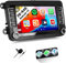 SIXWIN 2G+64G Android 13 Car Stereo for VW Volkswagen Seat Golf Passat Jetta Beetle Tiguan Touran EOS 7 Inch with CarPlay Android Auto Weather Forecast 53UI Network Radio Mirror Link Bluetooth FM GPS