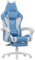 Racingreat Gaming Chair,Ergonomic Gaming Chair with Cat Ears for Girls Adults, Height Adjustable Reclining Computer Game Chair Comfortable with Headrest and Massage Lumbar Support (Blue/White)