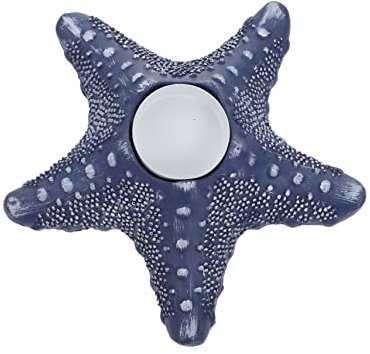 Seestern Leuchter graceling büro Dekoration kerzengefäß Decor Home Dekoration Getränke Krüge Chafing Dish Büfett Kochplatte Kerzenhalter aus Kunstharz einfacher Kerzenhalter Blue Warmhm