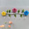 Porte-Manteau Mural Fleurs, Crochet Mural en métal Crochet Mural décoratif pour décoration Murale extérieure intérieure