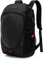 Outdoor Backpack Waterproof Bag: Men Travel Laptop 17 Inch Computer Rucksack Large Hard Shell Gaming Carry on Cabin Size USB Charging with Cover for Hiking Work Business Black