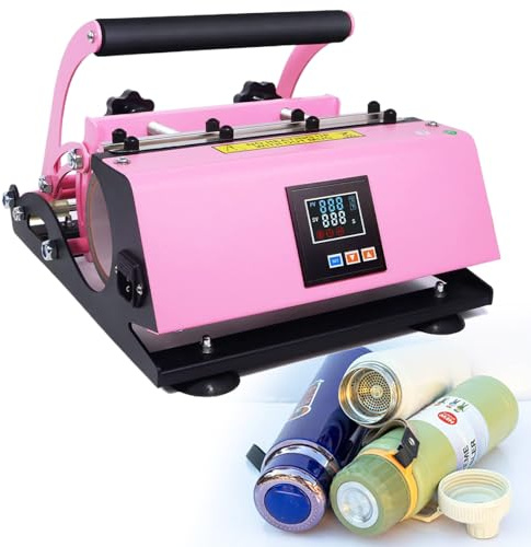 Heat Press Machine for Sublimation Printing, Touch Screen Control for Tumblers Bottles Mugs Glass, Easy Handle Operation