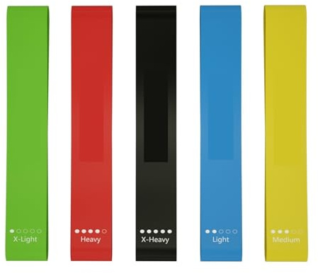 3-5 stücke Yoga Sport Widerstand Gummibänder 5 Farbe Indoor Outdoor Fitnessgeräte Pilates Training Workout Elastisch(X-Heavy*3pcs)