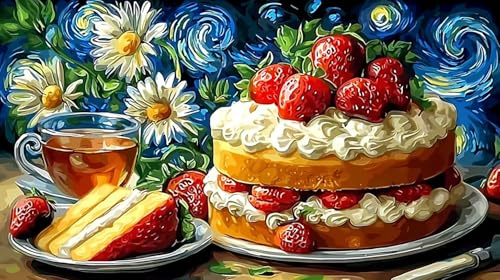 Kuchen Puzzles 1000 Teile Schwer Spielzeug Lernspiel Impossible Herausforderungsspielzeug für Erwachsene und Kinder in bewährter 75x50cm/1000pcs