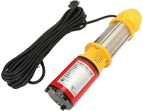 Fafeicy Tiefbrunnenpumpe, Edelstahl, Hocheffizient 400 W, Fördermenge 6 M3/h, Geeignet für die Landwirtschaftliche Bewässerung und den Hausgebrauch