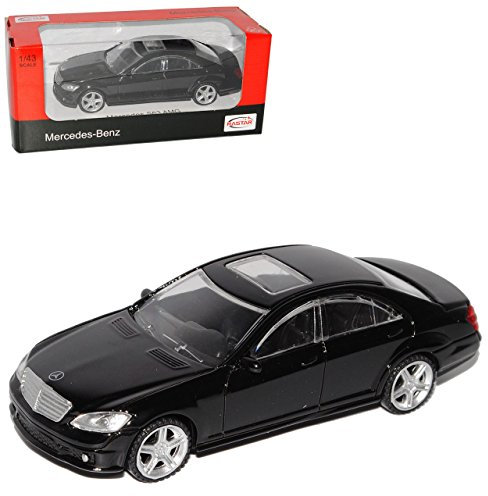 rastar Mercedes-Benz S-Klasse W221 S63 AMG Schwarz 2005-2013 1/43 Modell Auto mit individiuellem Wunschkennzeichen