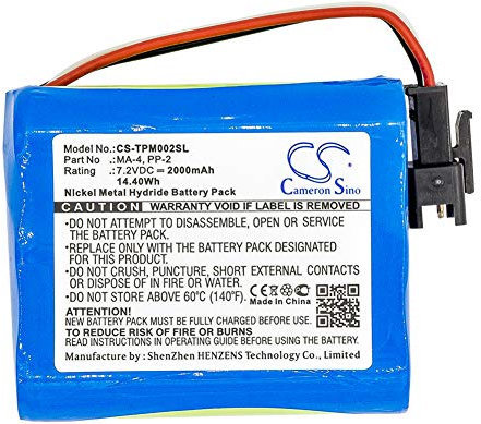 CS-TPM002SL Akku 2000mAh Kompatibel mit [Tivoli Audio] PAL BT, PAL+, PAL+ BT, für [TEAC] R-1, R-2, R-5, R1, R2, R5 Ersetzt BP-R1, BP-R12EU, BP-R1EU, BP-R2, BP-R5, MA-4, PP-2