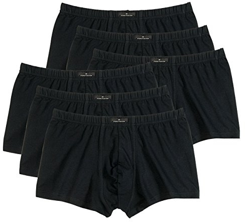 Tom Tailor Herren Hip Pants Hüftshorts 6er Pack - Black (9000) - XL