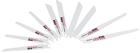 10 stücke Sägeblätter Kohlenstoffstahl Stahl Holz schneiden Säbelsäge Werkzeugsatz für Holz Metall Abbruch