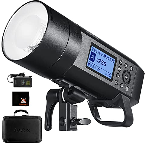 GODOX AD400Pro Witstro All-in-One Außenblitzleuchte Monolight 2.4G Wireless HSS 1 / 8000s TTL 400Ws für Sony Canon Nikon Fujifilm Olympus Panasonic