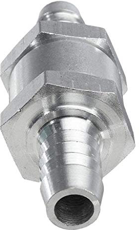 SGerste Clapet anti-retour anti-retour pour carburant à sens unique 6/8 / 10 mm / 12 mm / 10 mm / 12 mm - Argenté