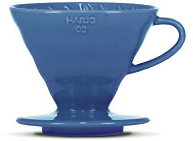 Kaffeefilter/Handfilter V60 aus Porzellan Größe 02 Turquoise Blue von HARIO