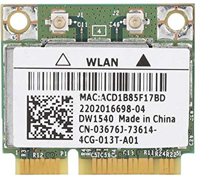 Drahtlose Netzwerkkarte für Broadcom BCM943228HM4L DW1540, 300 Mbit/s 2,4/5-GHz-Dualband-PCI-e WLAN Karte 802.11 a/b/g/n für 2000 / XP/Vista / 7