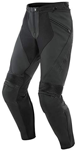 Dainese Kombihose Lederkombi Motorradhose mit Protektoren Pony 3 Lederhose schwarz 56 (XL), Herren, Sportler, Ganzjährig