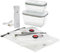 ZWILLING Fresh & Save Ensemble de démarrage pour machine à emballer sous vide 7 pièces, sacs sous vide, préparation des repas, récipients hermétiques de stockage des aliments, verre