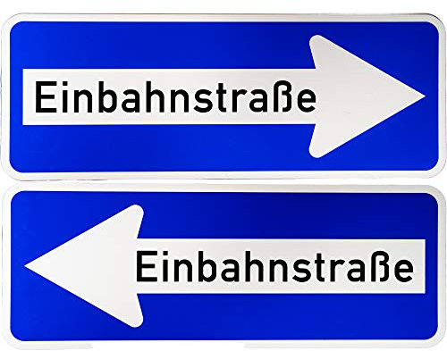 ORIGINAL Verkehrsschild Nr. 220-40 Einbahnstraße doppelseitig 300 x 800 mm Verkehrszeichen Schild Straßenschild Zusatzschild Verkehrsschilder Verkehrsschild Straßenzeichen beidseitig Einbahn
