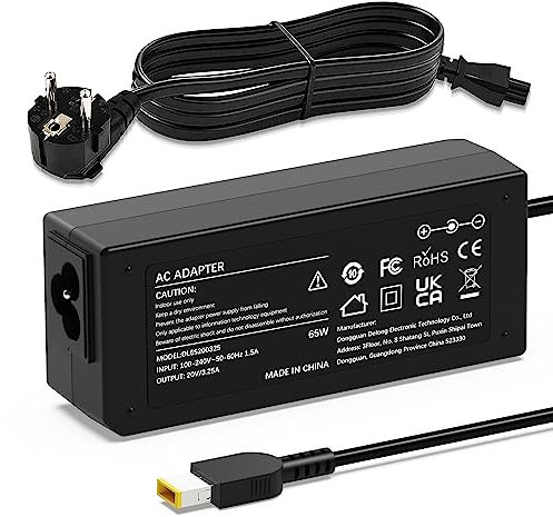 65W Laptop ladekabel Netzteil Kompatibel für Lenovo thinkpad T440 T440s T450 T450s T460 T470 X250 X270 G70 G710 IdeaPad Flex 2 3 Yoga 11 11S ADLX65NLC3A ADLX65NCC3A Ladegerät Adapter