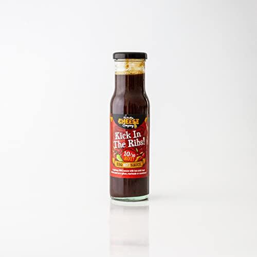 Kick in The Ribs 10/10 (Hot) BBQ Hot Sauce. Delicious Hot Chilli Sauce, Scores 10/10 On The Chilli Heat. Perfect Gifts For Men And Women. The Chuckling Cheese Company.