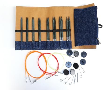 KnitPro - KnitPro Special Edition Holz Indigo Austauschbar Nadel Setzen - 1 Setzen