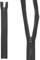 mumbi Reißverschluss teilbar 5mm 25cm schwarz Kunststoff Reißverschlüsse mit Zipper grobe Zähne
