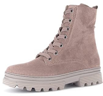 Gabor Damen Combat Boots, Frauen Stiefeletten,Wechselfußbett,Moderate Mehrweite (G),Kurzstiefel,Dark-Rose(Frottee),38.5 EU / 5.5 UK