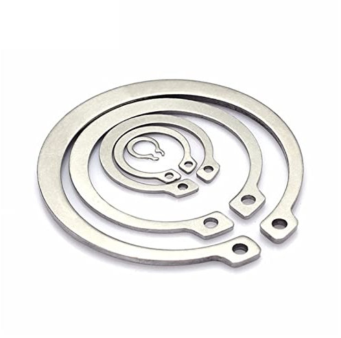 Ctongrun-Flache Unterlegscheiben M3 - M100 Circlips for Schacht Typ A Edelstahl/65 Manganstahlwellenringringringhalter Circlip, gute Korrosionsbeständigkeit(304 stainless steel,M52-100Pcs)