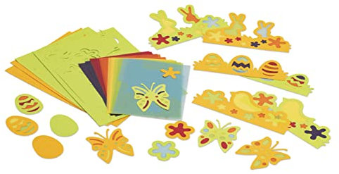 Betzold - Fensterbilder Frühling, 36 Stück - Bastelset Fensteraufkleber Fensterschmuck