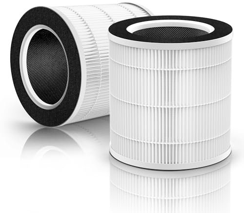 HONDIGI VK-6067B Filter Compatible with Vremi & Hokeki Air Purifier Filter Replacement, 2-Pack, H13 True HEPA & Activated Carbon Filter