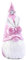 Titanape Osterdeko Rosa Hase Wichtel mit Schleifen, Kawaii Deko Frühling Osterhase Deko, Neuheit Wichtel Ringhalter Geschenke für Frauen Geburtstag Muttertag Hochzeit