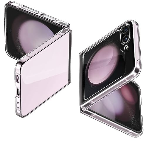 Spigen Air Skin Hülle Kompatibel mit Samsung Galaxy Z Flip 5 -Crystal Clear