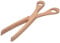 teemando® Tijeras de madera para pepinos de madera, 28 cm, pinzas para barbacoa, tijeras de madera para pepinos, pasta y ensalada