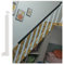 Geländer Treppengeländer Weiß Eisen Treppe Geländerspindeln Seitliche Montage, 1/2/3/5/10 Packung Baby Haustiere Safty Zaunpfosten, für Hausflur/ Wohnung/ Villen, mit verstellbarer Halterung ( Color :