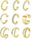 Morfetto 9 pièces Boucles d'oreilles Manchette d'Oreille En Or Non Piercing Faux Cartilage Boucles d'Oreilles Manchettes En Argent pour Femmes Or