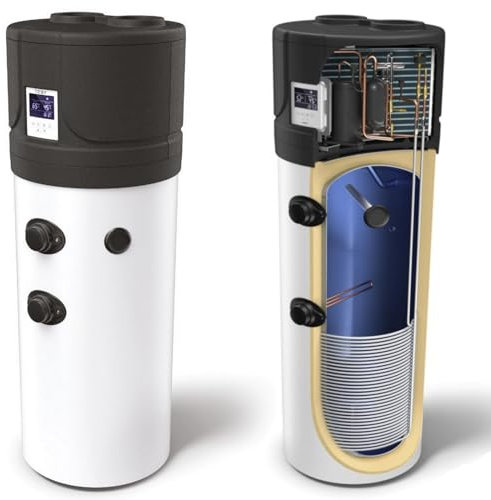 Luft-Wasser Wärmepumpe für Brauchwasser 260Liter Brauchwasserwärmepumpe/Trinkwasser ohne Wärmetauscher Tesy HPWH 2.1