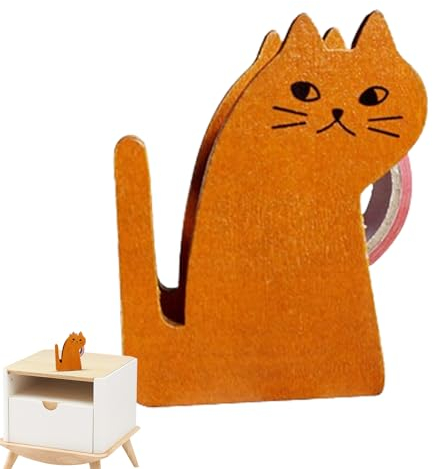 Klebebandabroller aus, Motiv: Cartoon-Katze, zeitsparende Verpackung, kompakter Klebebandspender für Klassenzimmer, Küche, Arbeitszimmer, Schlafsaal Samuliy