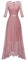 Berylove Damen Abendkleid Elegant Für Hochzeit Schlitz Brautkleid Lang Cocktailkleid Frühling Langarm Festliche Kleider BLP7069 Blush 2XL