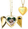 Print Maniacs Personalised Heart Locket Necklace with Engraved Text and Photo Mother Day Birthday for Mum Thoughtful Memorial Gifts, for Mum, Girlfriend, Women, and Girls Gold