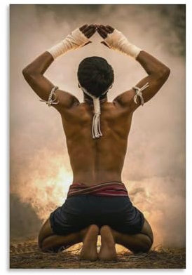 Wandposter Boxing Male Star, Tony Jaa, Wandkunst, Poster, Rollen, Leinwand, Gemälde, Bild, Wohnzimmer-Dekoration, Zuhause, 40 x 60 cm, 15 Stück
