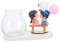 MOBUTOFU 1 Satz hydroponische pflanzenornamente Einzelstielvase Halter für getrocknete Blumen die Glühbirne büro Dekoration bürodekoration Desktop-Pflanzgefäß hydroponische Flasche Harz