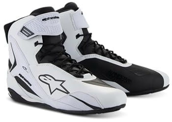 Alpinestars Stella Faster-4 White Black Damen Motorrad Schuhe, 38 EU = 6.5