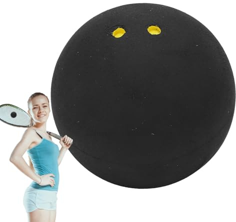 Squash Ball – Sporttraining 1,5 Zoll | Material aus High Bounce Double Gelb Dot Ball – Üben Sie Freizeithofspiele Spielen im Freien Übung D