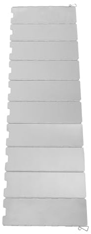 Abaodam Faltbarer Propan Heizstrahler Reflektor aus Aluminium mit Windschutz für Terrasse Garten und Camping