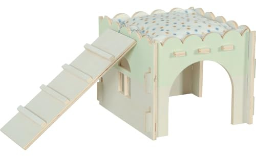 zolux - Holzhaus Cosy 25 x 44 x 20 cm Zwergkaninchen, Meerschweinchen und Oktodon