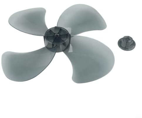 4-Petal 14 Inch Electric Fan Blades, Lightweight PP Plastic Quiet Replacement Parts for Floor Table Wall Stand Fans, 35cm Diameter Black Home Cooling Accessory Kit(14inch Black)