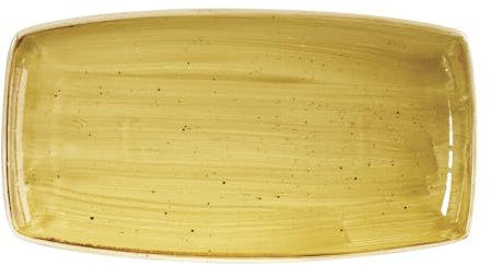 Churchill SMSSOP141 Teller flach, Porzellan, Mustard Seed Yellow