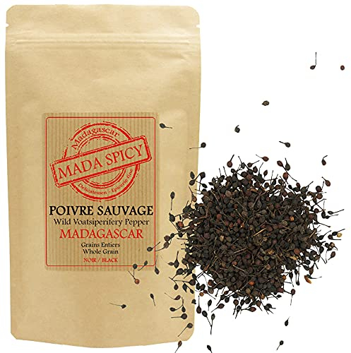 Poivre sauvage voatsiperifery de Madagascar 200gr. Sachet refermable. Agriculture durable