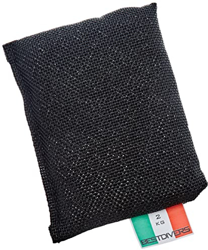 BestDivers Ai0662/A, Blei, Ultrasoft Net, 2 kg, für Tauchgürtel, Unisex, Erwachsene, Schwarz, Einheitsgröße
